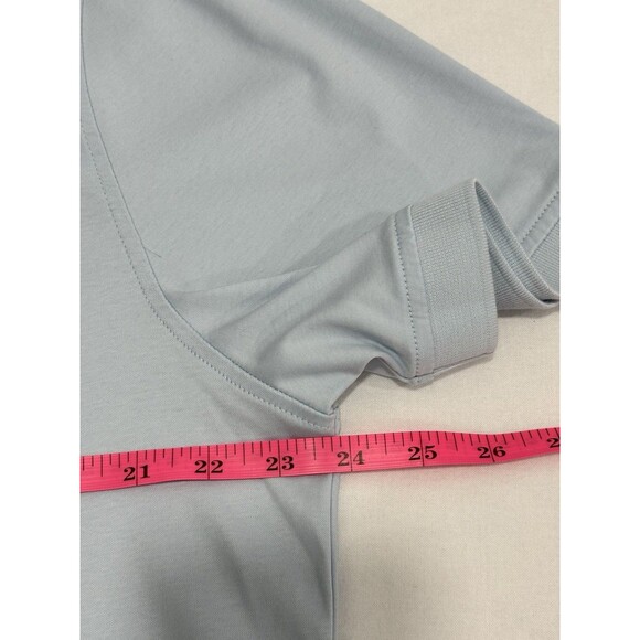 UNTUCKit Damaschino Smart Polo Shirt Mens XL Light Blue Cotton Short Sleeve - Picture 4 of 7